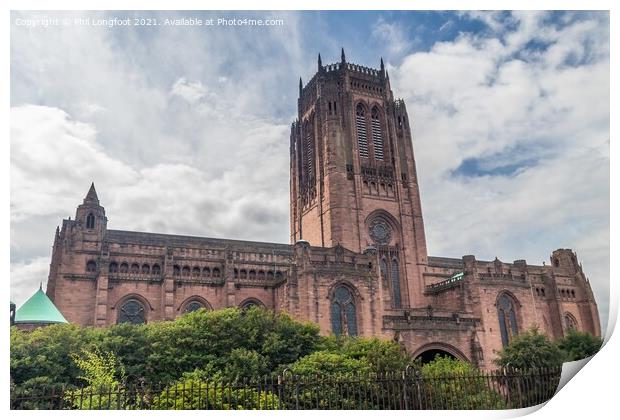 Liverpool Cathedral Print by Phil Longfoot