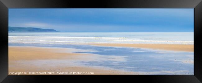 Benar Beach, Tal-y-bont nr Barmouth in North Wales Framed Print by Heidi Stewart