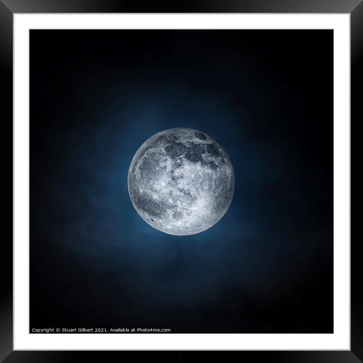 Final Full Moon 2020 Framed Mounted Print by Stuart Gilbert