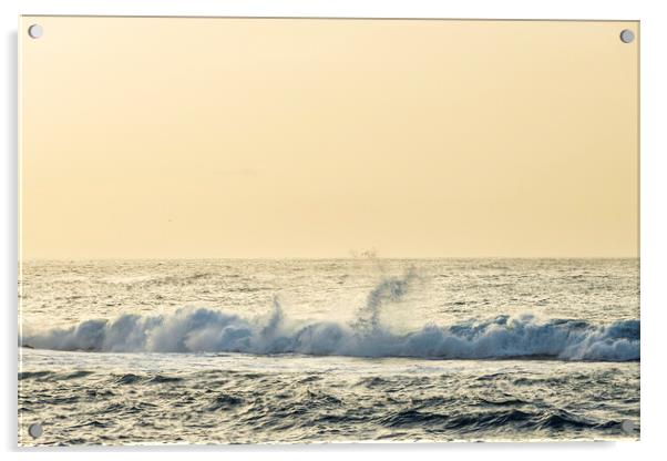 Sublime waves at Playa Jardin, Puerto de La cruz, Tenerife Acrylic by Phil Crean