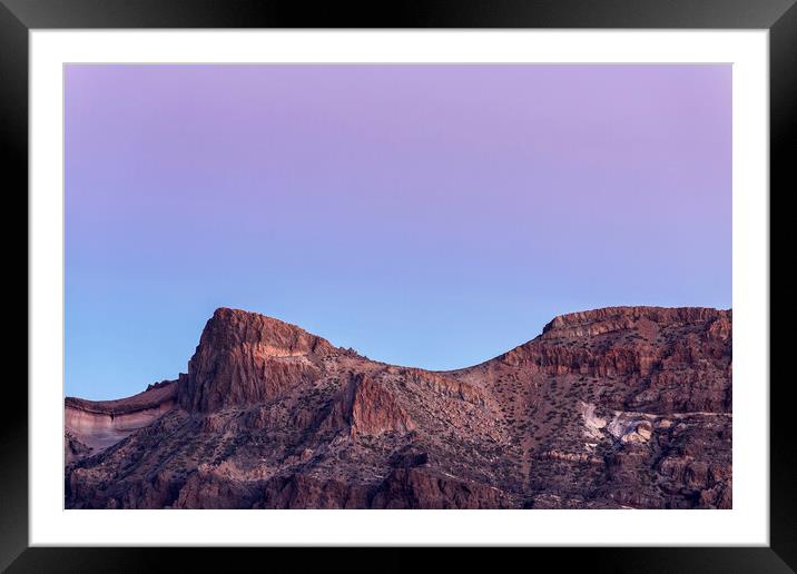 Twilight in the National Park of Teide, Tenerife Framed Mounted Print by Phil Crean