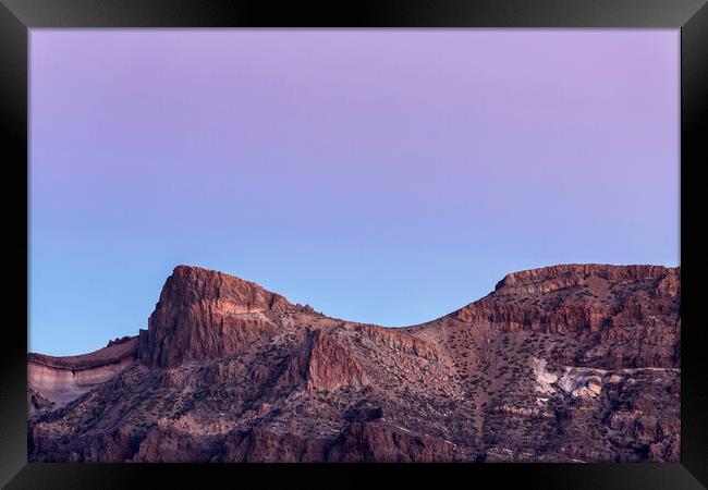 Twilight in the National Park of Teide, Tenerife Framed Print by Phil Crean