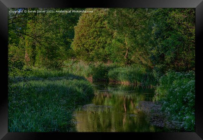 Serene Reflections Framed Print by Derek Daniel