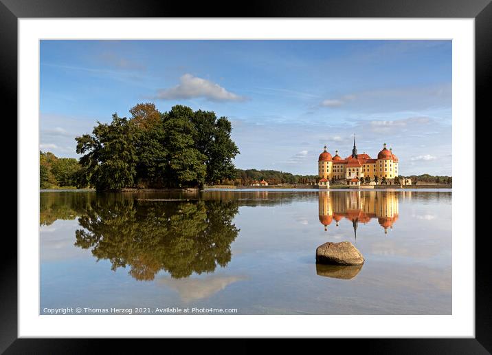 Moritzburg Castle  Framed Mounted Print by Thomas Herzog