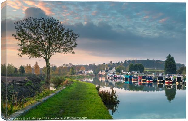 The Moorings. Canvas Print by Bill Allsopp