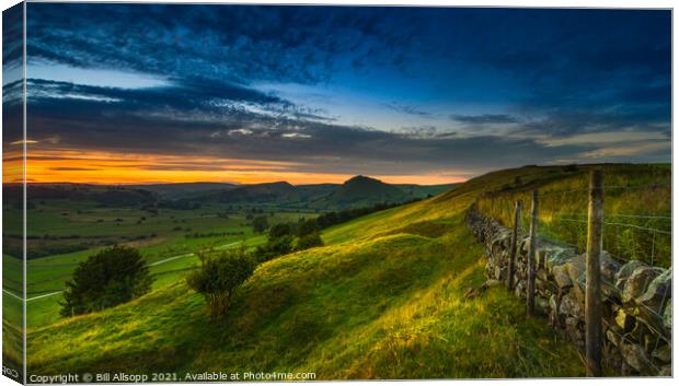 Parkhouse Hill and Chrome Hill Canvas Print by Bill Allsopp
