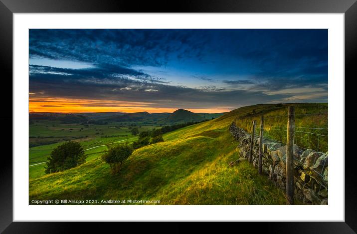 Parkhouse Hill and Chrome Hill Framed Mounted Print by Bill Allsopp