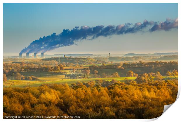 North Leicestershire vista. Print by Bill Allsopp