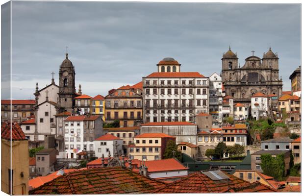 City Skyline of Porto in Portugal Canvas Print by Artur Bogacki