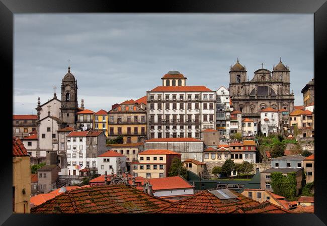 City Skyline of Porto in Portugal Framed Print by Artur Bogacki