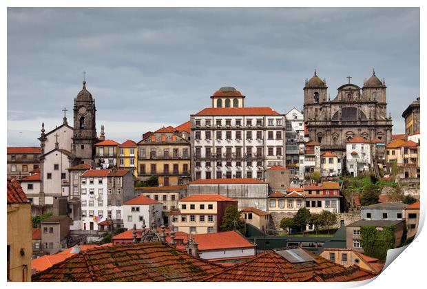 City Skyline of Porto in Portugal Print by Artur Bogacki