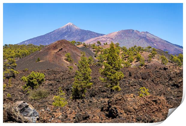 Mount Teide volcano, Tenerife Print by Phil Crean