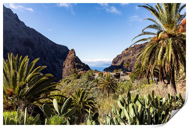 Masca village, Tenerife Print by Phil Crean