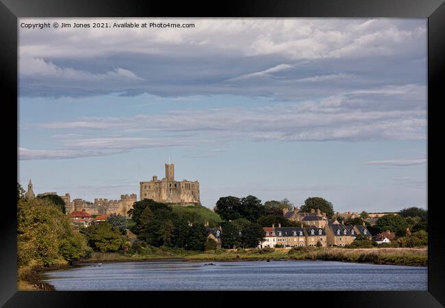 Warkworth Castle in Northumberland Framed Print by Jim Jones