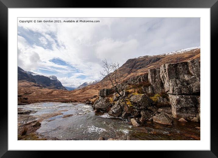 Glencoe - Scottish Highlands  Framed Mounted Print by Iain Gordon