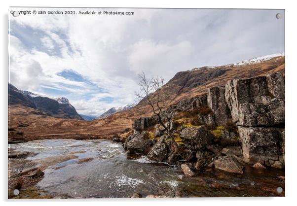 Glencoe - Scottish Highlands  Acrylic by Iain Gordon