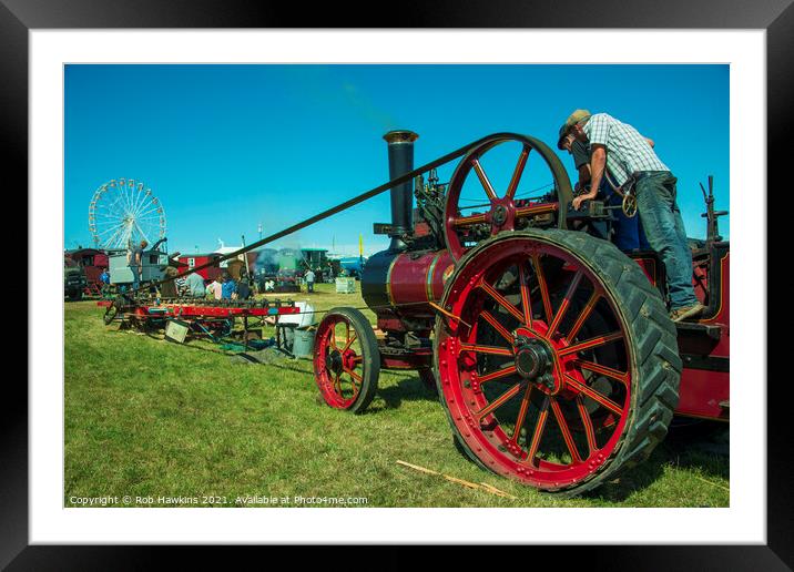 Traction Rack  Framed Mounted Print by Rob Hawkins