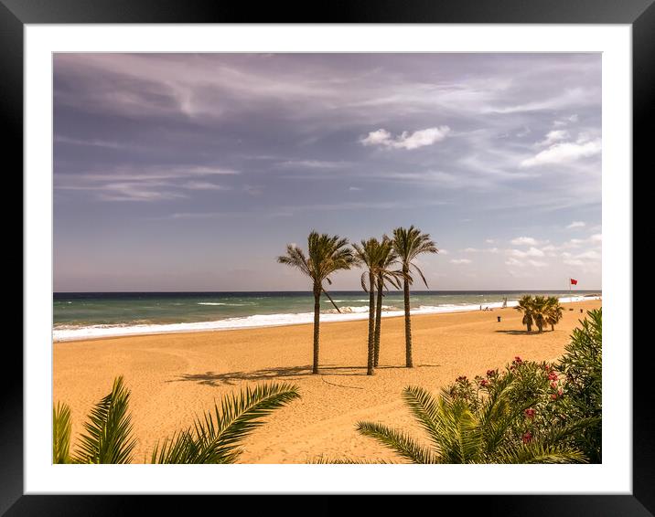 Lovely for a stroll Mojácar Playa  Framed Mounted Print by Naylor's Photography