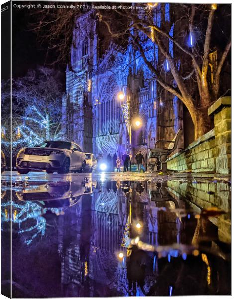 York Minster Reflections. Canvas Print by Jason Connolly