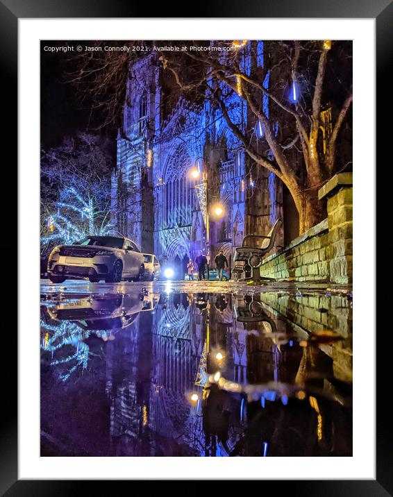 York Minster Reflections. Framed Mounted Print by Jason Connolly