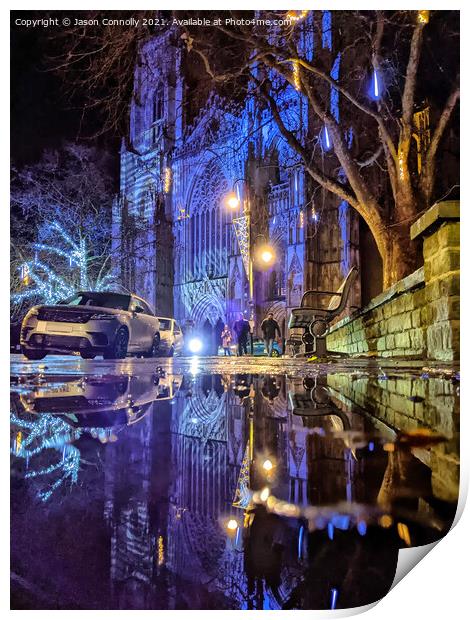 York Minster Reflections. Print by Jason Connolly
