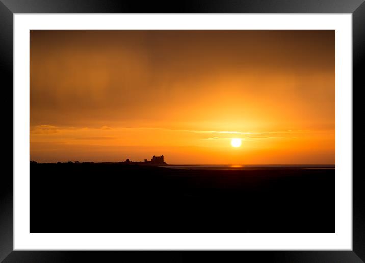 Piel Island Sunrise Framed Mounted Print by Gary Finnigan