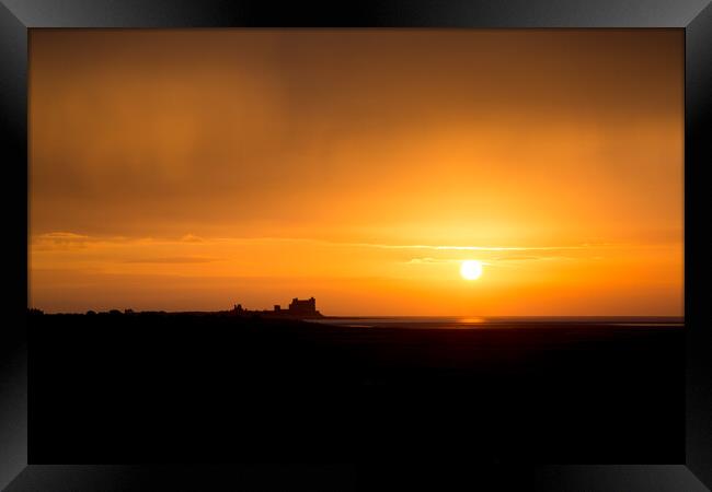 Piel Island Sunrise Framed Print by Gary Finnigan