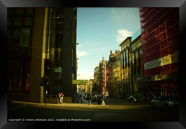 The Streets of Glasgow Framed Print by Antony Atkinson