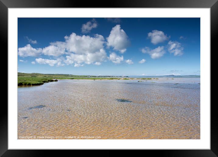 Tide is Out, Loch Indaal, Islay, Scotland Framed Mounted Print by Kasia Design