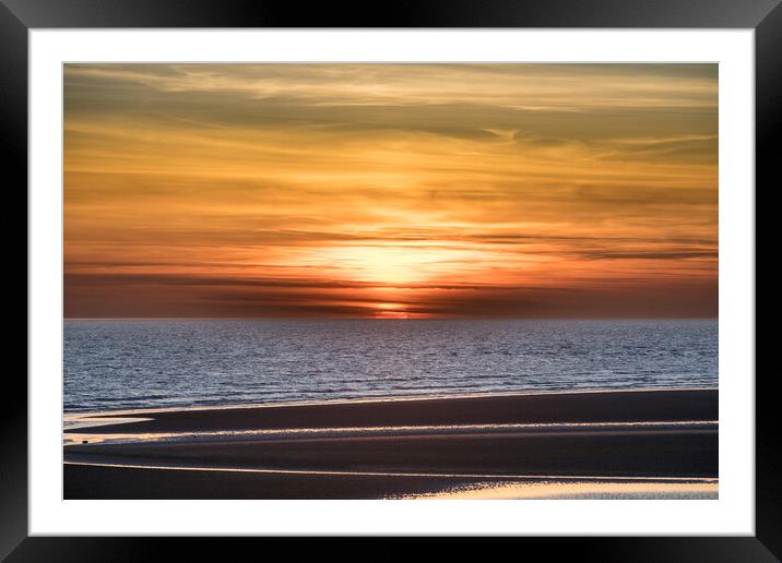 Walney sunset Framed Mounted Print by Gary Finnigan