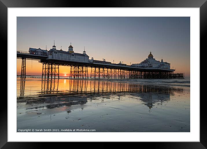 Sunrise at Eastbourne Pier Framed Mounted Print by Sarah Smith
