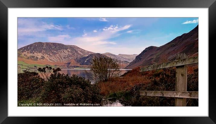 Heading down to Ennerdale Water Framed Mounted Print by ROS RIDLEY