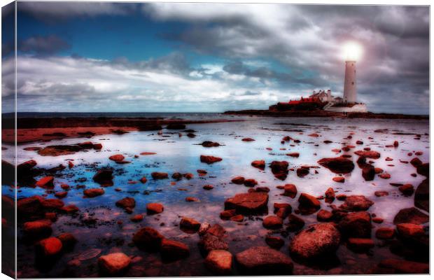 St Marys Lighthouse, Whitley Bay Canvas Print by Toon Photography