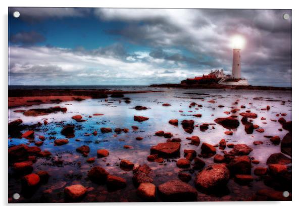 St Marys Lighthouse, Whitley Bay Acrylic by Toon Photography