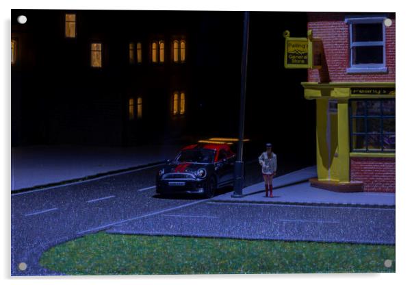The Kerb Crawler Acrylic by Steve Purnell