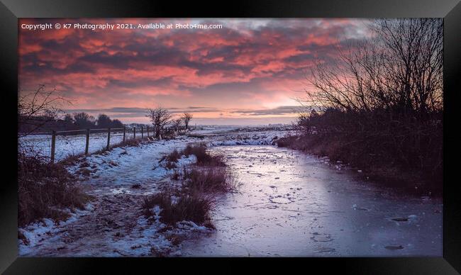 Serene Winter Wonderland Framed Print by K7 Photography