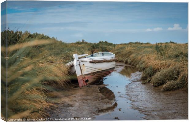 Waiting for the tide. Canvas Print by James Catley