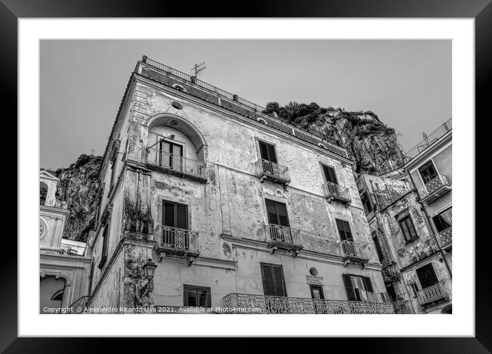 Old Building - Italy Framed Mounted Print by Alessandro Ricardo Uva