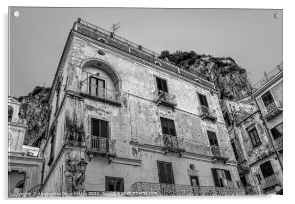 Old Building - Italy Acrylic by Alessandro Ricardo Uva
