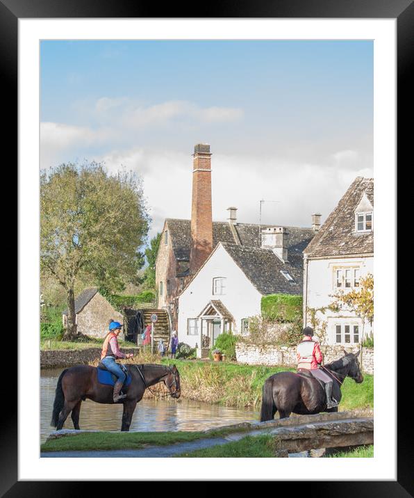 Lower Slaughter, Cotswolds  Framed Mounted Print by Graham Custance