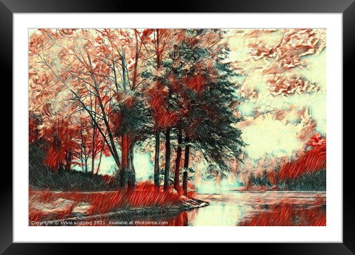 Love lake  Framed Mounted Print by sylvia scotting