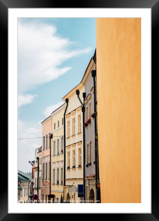 Olomouc old town Framed Mounted Print by Sanga Park