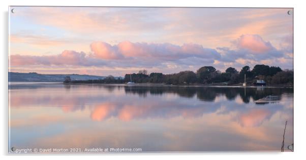 Early Morning by the Taw Estuary Acrylic by David Morton