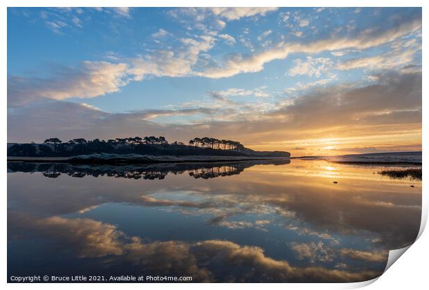 Mirror image at Budleigh Salterton  Print by Bruce Little