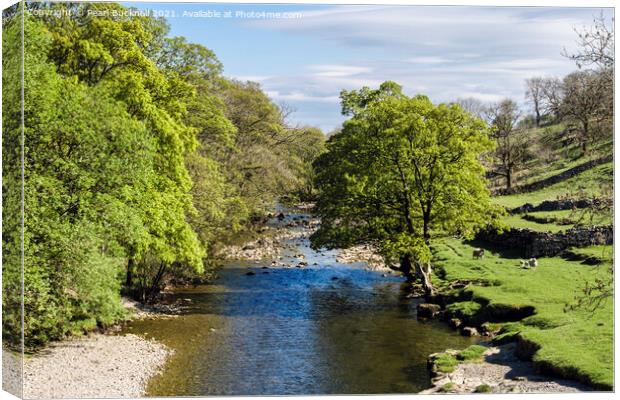 River Wharfe at Kettlewell in Yorkshire Canvas Print by Pearl Bucknall