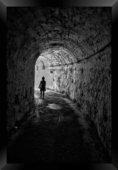 Tunnel Walk Framed Print by Scott Anderson