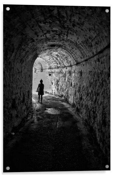 Tunnel Walk Acrylic by Scott Anderson