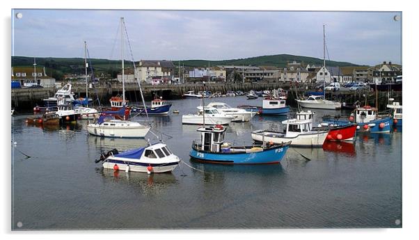 West Bay Harbour Acrylic by Mike Streeter