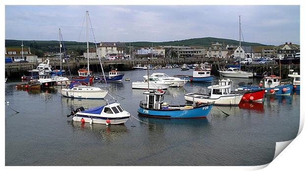West Bay Harbour Print by Mike Streeter
