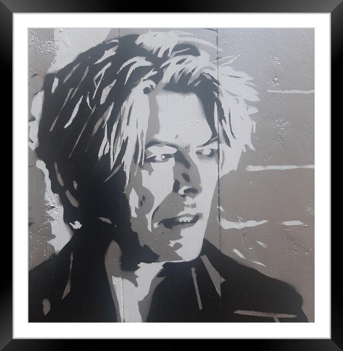 David Bowie Framed Mounted Print by John Kenny